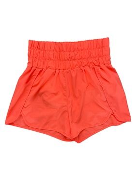 New In Neon Coral Athletic Shorts w/ Built-In Liner Size L